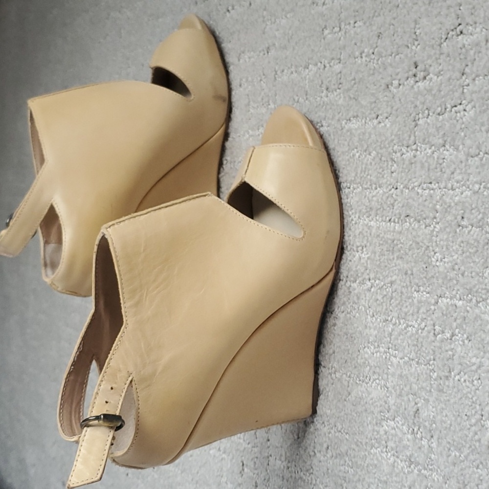 Max Studio Leather Wedges